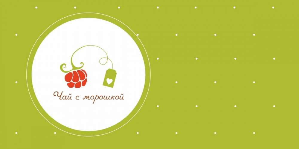В печатной продукции преобладает зеленый цвет фона в горошек.