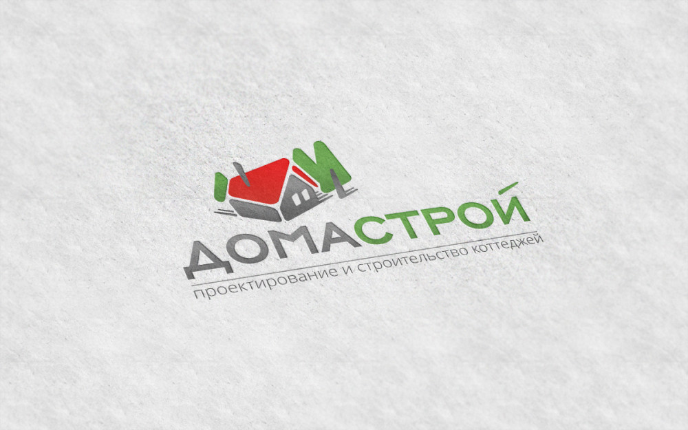 Для логотипа выбраны сочетания серого, ярко-красного и зеленого цветов. Серый цвет означает твердость, основу и фундамент, Красный - энергию, тепло, а зеленый - жизнь,уют, природу. 