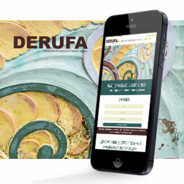 Разработка лэндинга для салона декоративных покрытий DERUFA