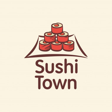 Разработка логотипа и меню для Пермского суши-бара Sushi Town
