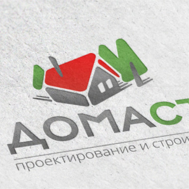 Разработка логотипа для строительной компании Домастрой