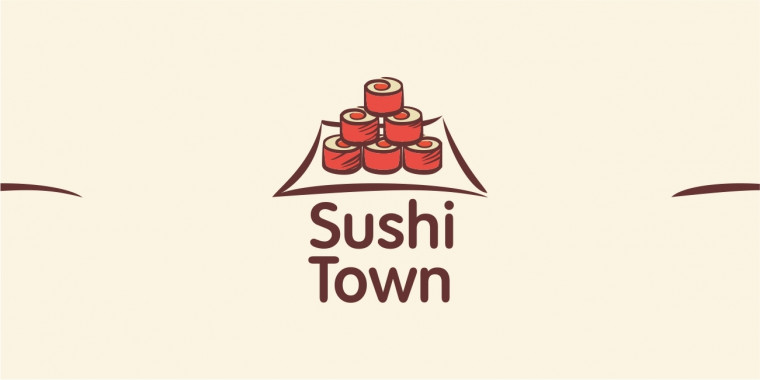 Разработка логотипа и меню для Пермского суши-бара Sushi Town